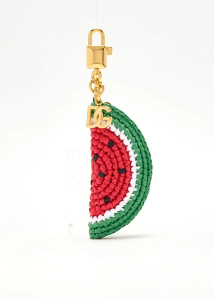 Dolce&Gabbana Raffia keychain bag charm