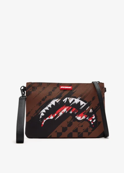 Spray Ground Smeared Grunge crossbody pouchette