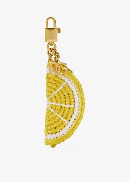 Dolce&Gabbana Raffia keychain bag charm